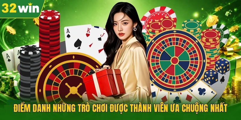 Điểm danh những trò chơi được thành viên ưa chuộng nhất