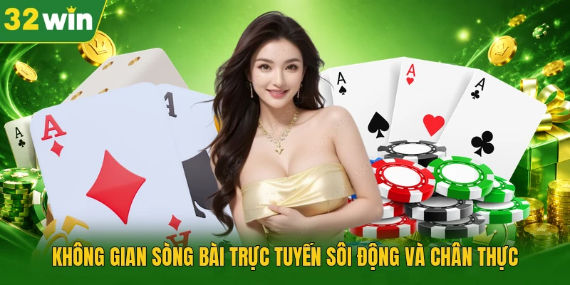 Không gian sòng bài trực tuyến sôi động và chân thực
